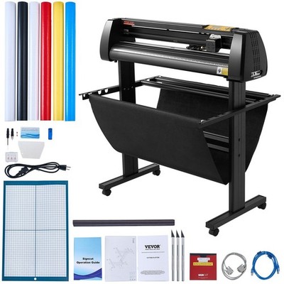 34-inch Vinyl Cutting Machine, D-Board Design, 30.7in Cut Area, Floor Stand