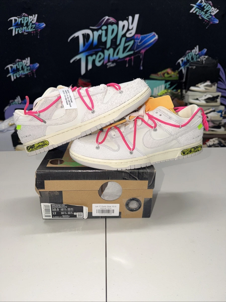 Nike Off-White x Dunk Low Lot 17 of 50 - огромный выбор по лучшим
