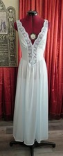 1970s Olga Bodysilk L Style 92077 Pale Blue Nightgown