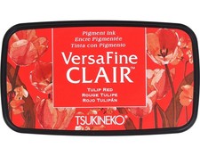 VersaFine Clair Full Size Ink Pad Tulip Red Scrapbooking Stamping Craft DIY