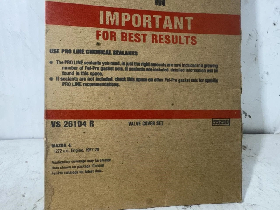 Juego de juntas de cubierta de válvula Mazda GLC 1977 (Fel-Pro #VS26104R) Foto 3 de 3