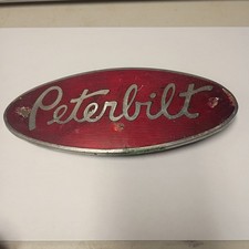 Peterbilt Metal Emblem Badge 8 Inch