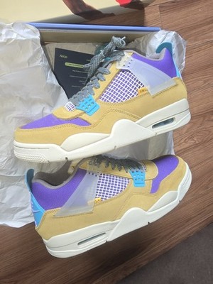 MENS JORDAN RETRO 4 UNION DESERT MOSS SZ 9.5