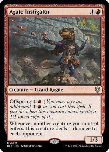 Agate Instigator 0021 MTG BLC  Rare NP
