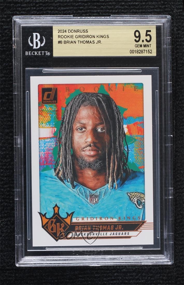 2024 Donruss Rookie Gridiron Kings Brian Thomas Jr #8 BGS 9.5 GEM MINT RC 3hd