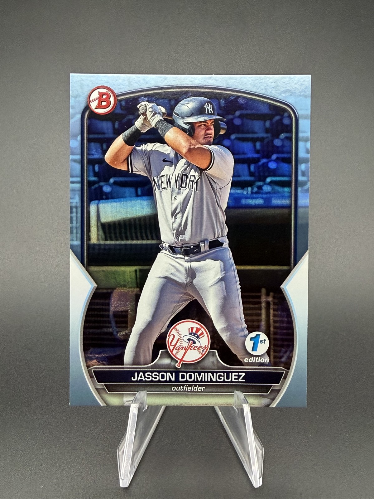2023 Bowman 1st Edition - Jasson Dominguez Sky Blue Foil (RC) New York Yankees