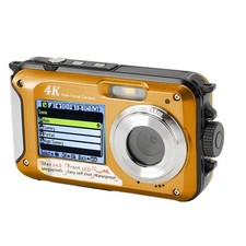 4K 64MP Camera Dual Screen 10ft Rainproof 16X Digital Zoom Auto Focus 64G M YVKV