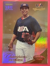 2013 USA Baseball Champions Jio Orozco Certified National Team Mirror Gold /25