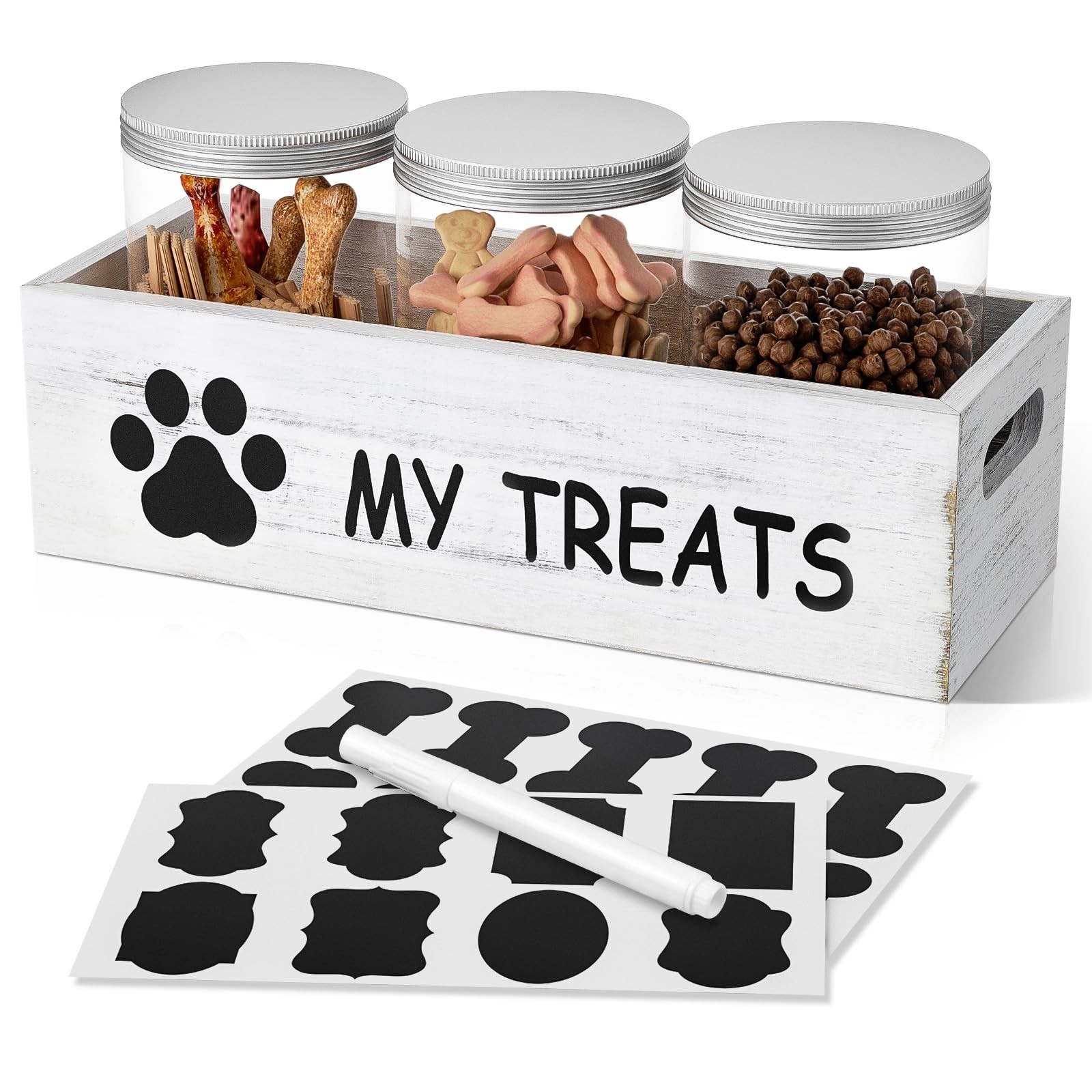 Storage With 3 Jars - Pet Food ...