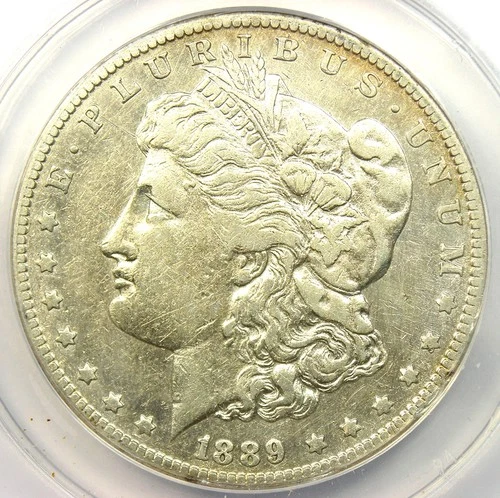 1889-CC Morgan Silver Dollar $1 Carson City - Certified ANACS XF40 Detail (EF40)