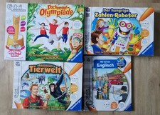 Tiptoi Spiele & Buch Paket Active/Zahlen Roboter/Tierwelt/Dschungel Olympiade 🤩