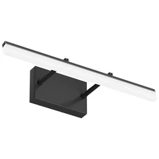 Aipsun 19.7 inch Modern Black Vanity Light Adjustable LED Bathroom Fixture Over