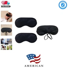 3pcs Comfortable Soft Sleep Eye Masks Shade Cover Lightweight Sleeping Blindf...