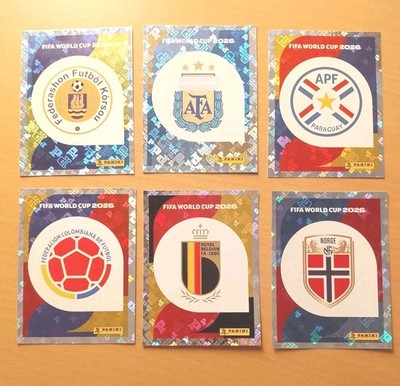 Panini FIFA World Cup 2026 Sticker - Wappen/Emblems - 6 Sticker Set