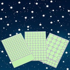 Glow in The Dark Stars Wall Stickers,Ceiling Star,Glowing for Green