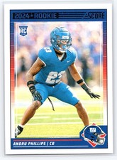 2024 Score #349 Andru Phillips New York Giants Rookie