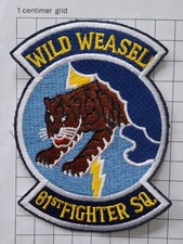 ORIGINAL PATCH USAF 81 FIGHTER SQUADRON LAST F-4G WILD WEASEL VERSION 1993 RARE