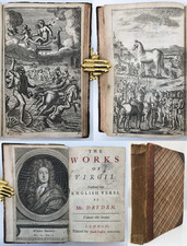 1716 Dryden WORKS OF VIRGIL Vol. 2 English Verse Aeneid Poetry 40 PLATES