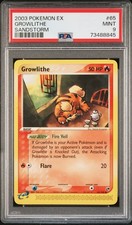 PSA 9 Growlithe Common #65 2003 Pokemon Ex Sandstorm 73488845 on eBay