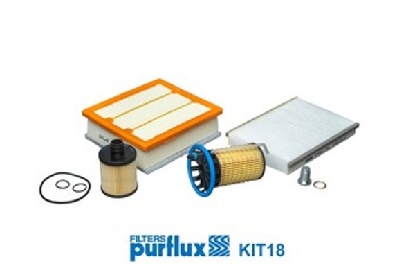 Filter-Satz Purflux KIT18 FüR Fiat 500X Multijet 334 AXV1B 334AXA1B 334AXA11 4X4-image