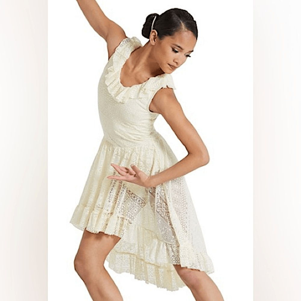 WEISSMAN Dance Costume lyrical ivory lace dress Warm Whispers 12072 adult  MA | eBay