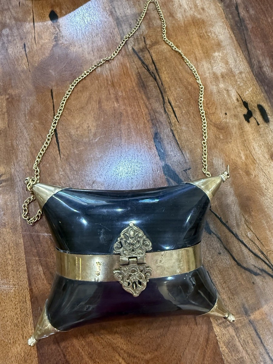Antique 1930s Horn and Brass Miniaudiere Purse | eBay