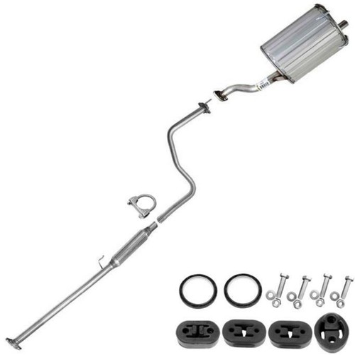 Stainless Steel Resonator Muffler with Hangers + Bolts fit 19962000