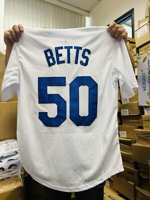 LOS ANGELES DODGERS JERSEY SHIRT #50 Mookie Betts  SIZE Large * BRAND NEW*