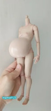 1:6 Suntan Pregnant Large Belly Cover Model For 12" Female Joint Figure Body Toy
