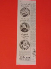 1946 INGRAM SHAVING CREAM  art print ad