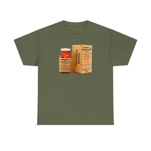 Botella y caja Gildan camiseta de algodón pesado de dietilamida LSD delysid ácido lisérgico - Imagen 66 de 105
