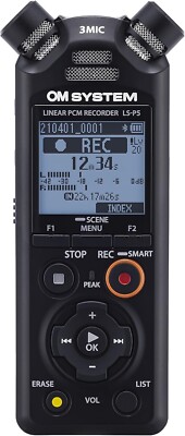Olympus OM SYSTEM LS-P5 Linear Pcm Recorder Tresmic 3-mic   Bluetooth W/Box