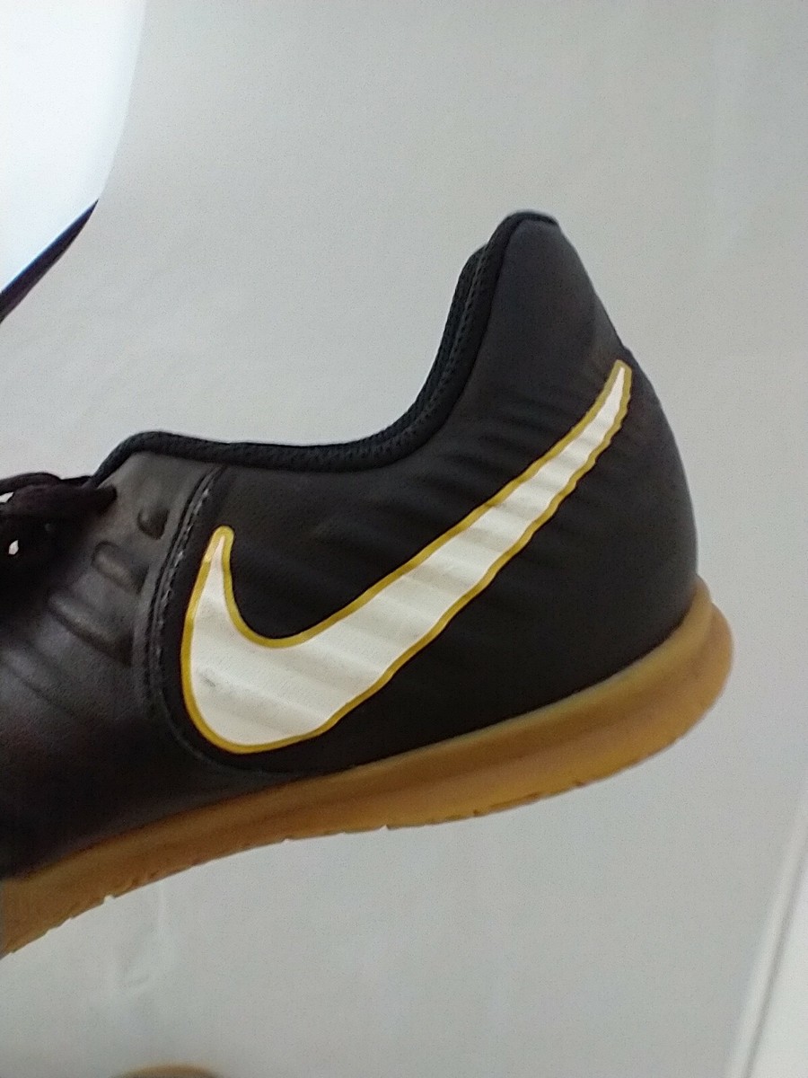 Nike Tiempos サッカーシューズ ブラック/ゴールド 6 Y Nike Tiempo X Shoes Sneakers Black Gold White TF Turf