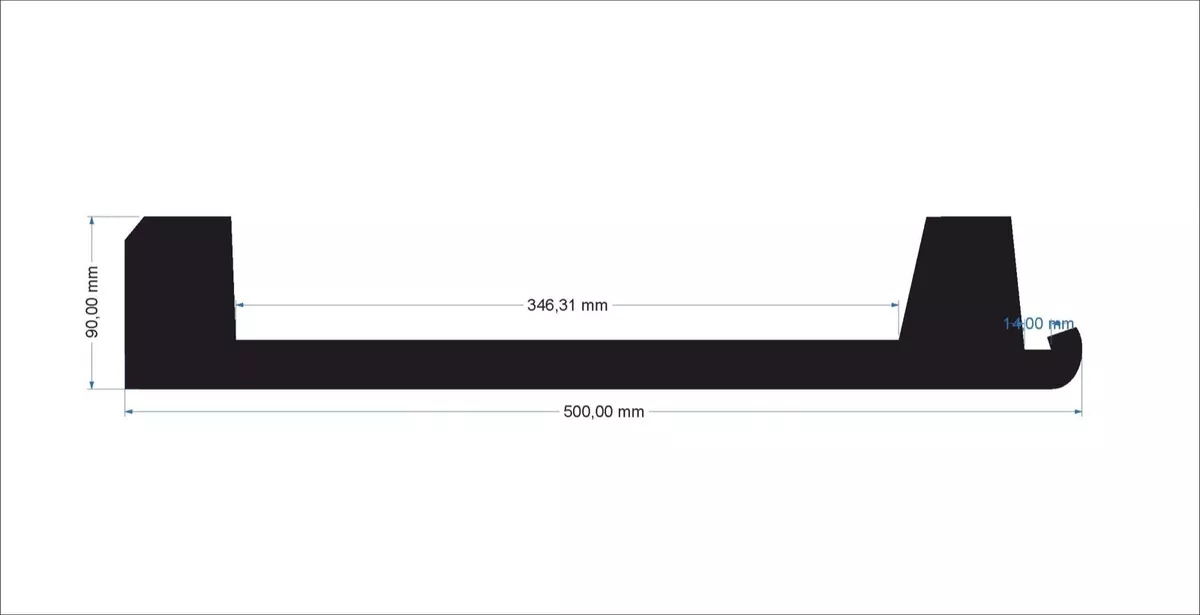 LichtStrahl Spots Profil für indirekte Beleuchtung OL-27 - 5 Meter