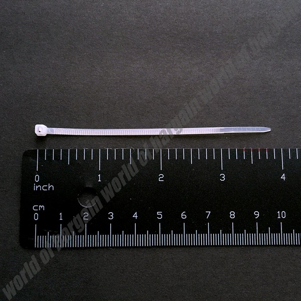 Lot De 150 Attaches Serre-câbles Blanc 4 Pouces (10cm) - Rangements Fils, Câbles