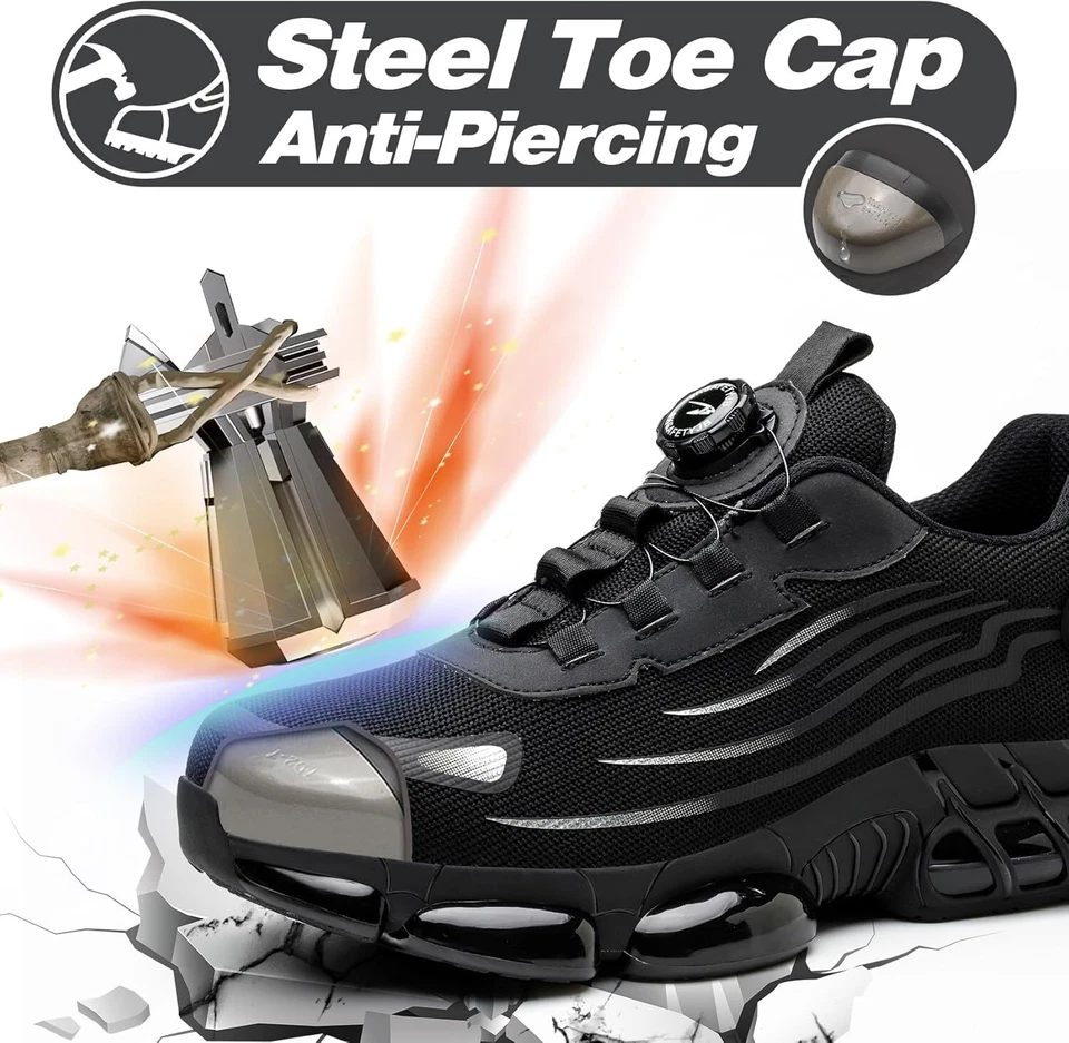 Zapatos de Seguridad para Hombre Mujer Calzado Trabajo con Puntera de Acero - Imagen 4 de 4