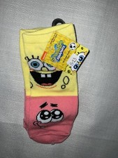 Sponge Bob Squarepants No Show Socks, NWT, Shoe Size 4-10