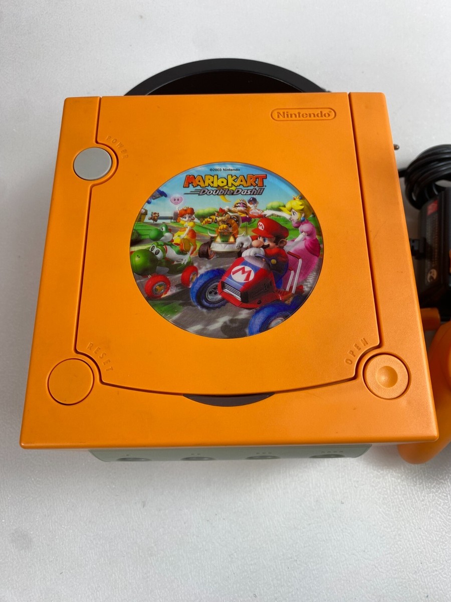 Spice Orange Nintendo Gamecube Console Complete w/ Mario Kart