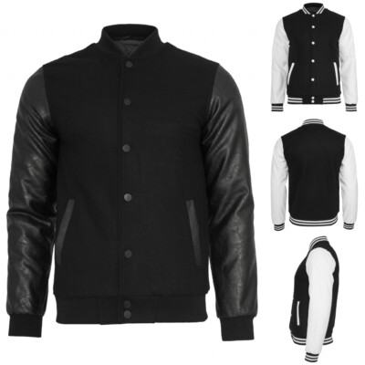 Oldschool College Jacket Herren Jacke Collegejacke Sportjacke Übergangsjacke