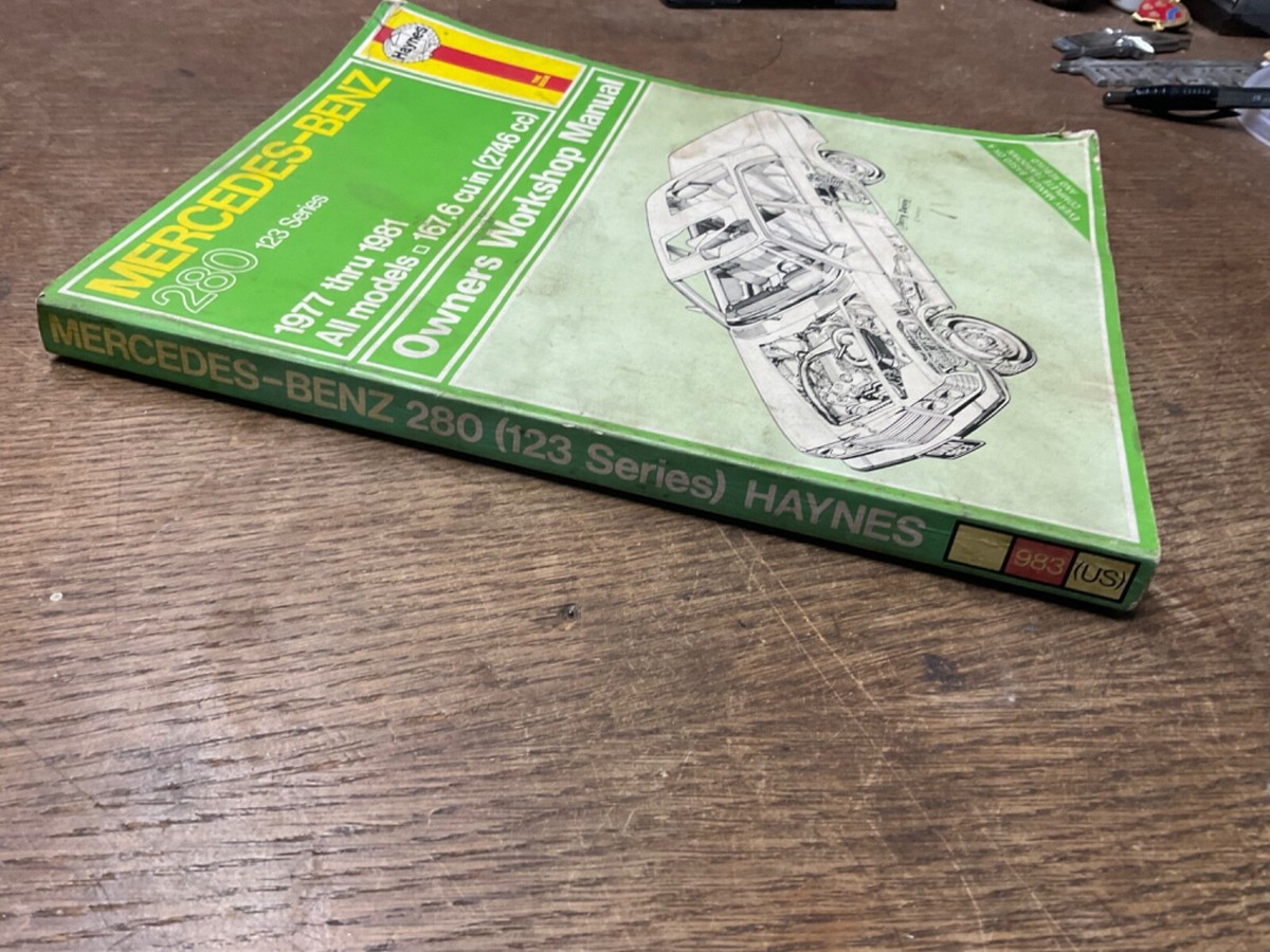 Auto Shop Service Manual Haynes Mercedes Benz 280 123 Series
