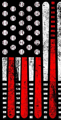 Flaga baseballowa Cornhole Board Wrap - Zdjęcie 2 z 2