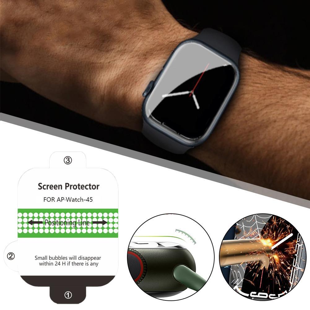 FOR AppleWatch10 Full Screen Protector HD Watch Protector T7N7 E7F1