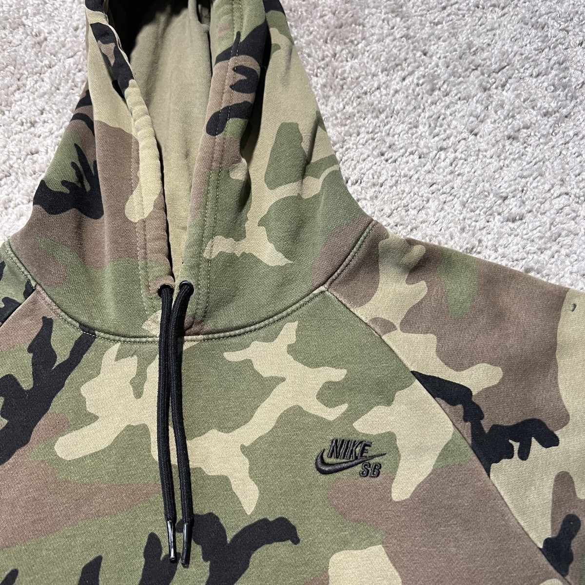 nike woodland camo hoodie