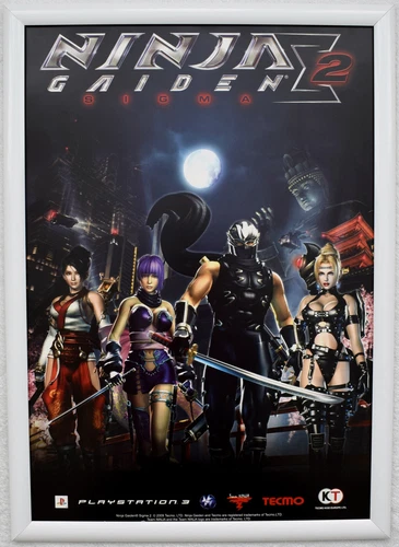 Affiche promotionnelle Ninja Gaiden 2 : Sigma RARE PS3 42 cm x 59 cm