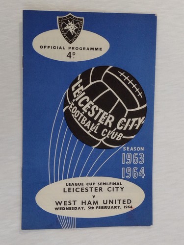 1964 Leicester City v West Ham United 5th February League Cup Semi Final Exc Org - Picture 6 of 14
