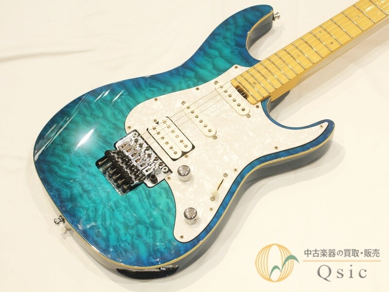 ギター EDWARDS E-SN-145FR Edwards by ESP E-SN-145 FR Made in Japan ST Type Aqua Marine