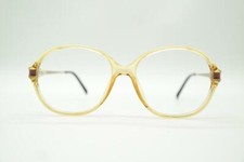 Vintage Terri Brogan 8607 10 Brown Gold Oval Glasses Frame NOS