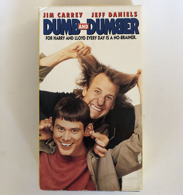 DUMB AND DUMBER Jim Carrey, Jeff Daniels Movie VHS
