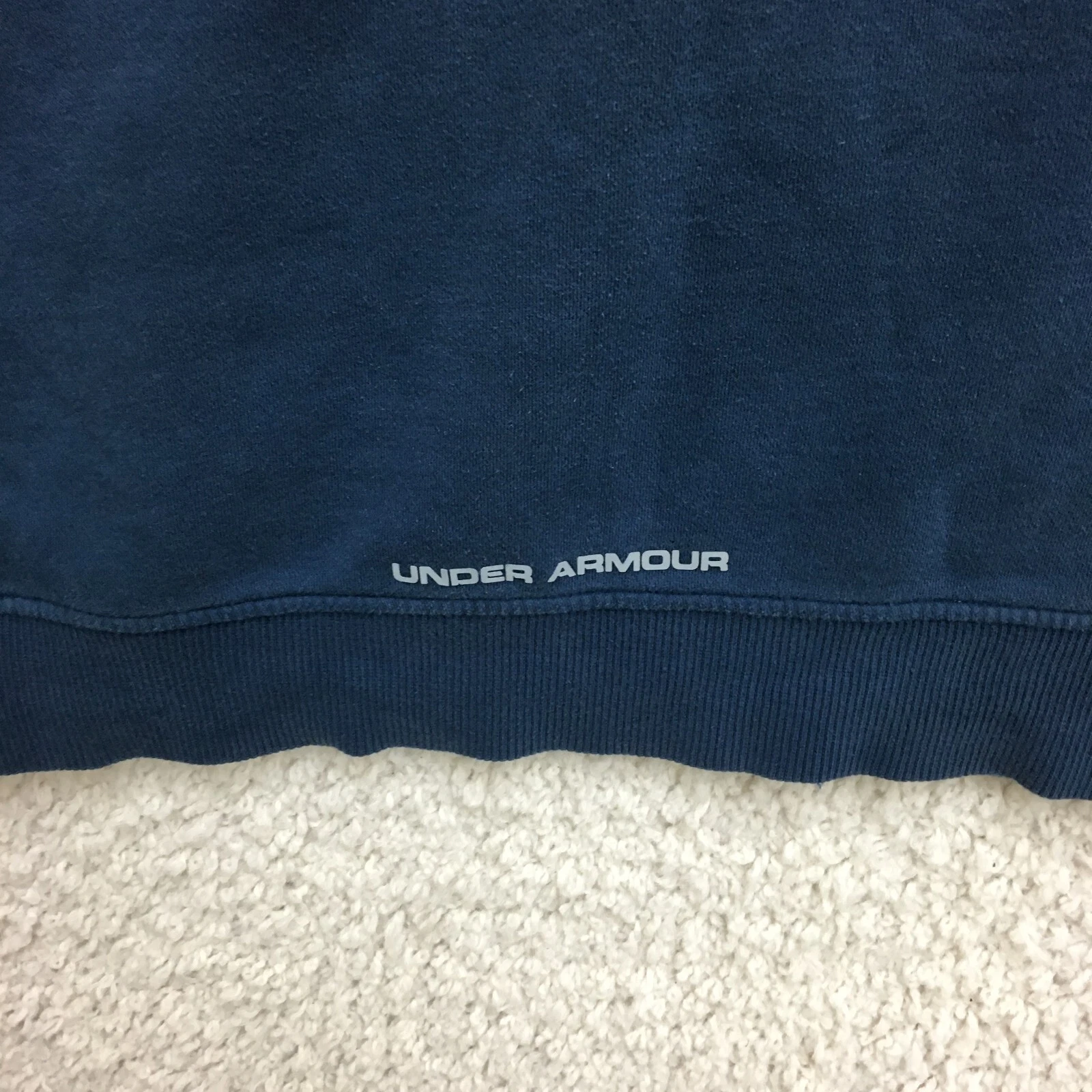 VETEMENTS Under Armour Maglione Extra Large Adulto Blu Felpa Sciolta Pullover Logo Uomo XL