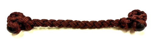 Bit Hobble Slobber Bar Round Large 8" to 9" Long Handbraided Brown Nylon by EST - Picture 3 of 3